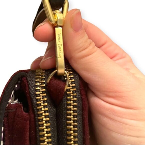 Vera Bradley Iconic RFID All in One Crossbody/Wristlet/Shoulder Bag, Velvet - Picture 13 of 16